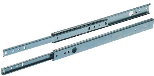 245mm Drawer Runners - Single Extension - 27mm Groove