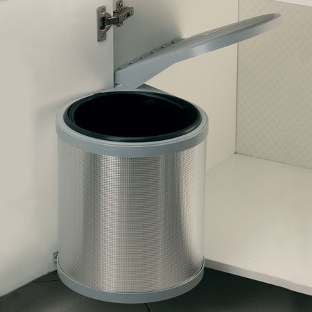 10L Swing-out Kitchen Bin - Aluminium