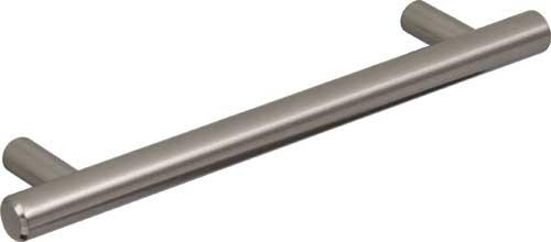 Brushed Nickel T Bar Cabinet Handle - 160mm Centres