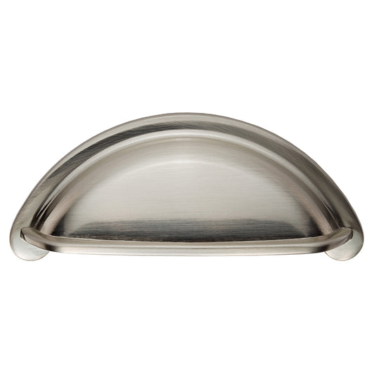 Cottage Cup Pull Handle in Satin Nickel | 76mm Centres