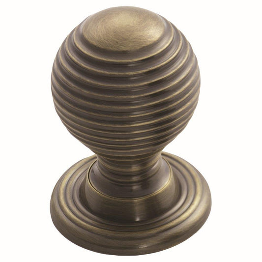 Florentine Bronze Queen Anne Reeded Knob | 23mm