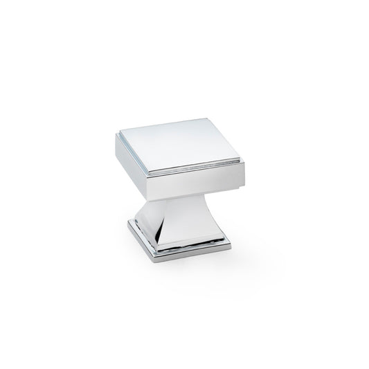 Jesper Square Cupboard Knob - Polished Chrome