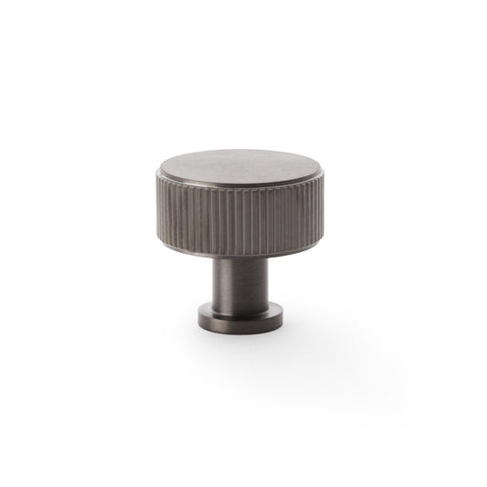 Lucia Reeded Cupboard Knob - Dark Bronze PVD - 35mm