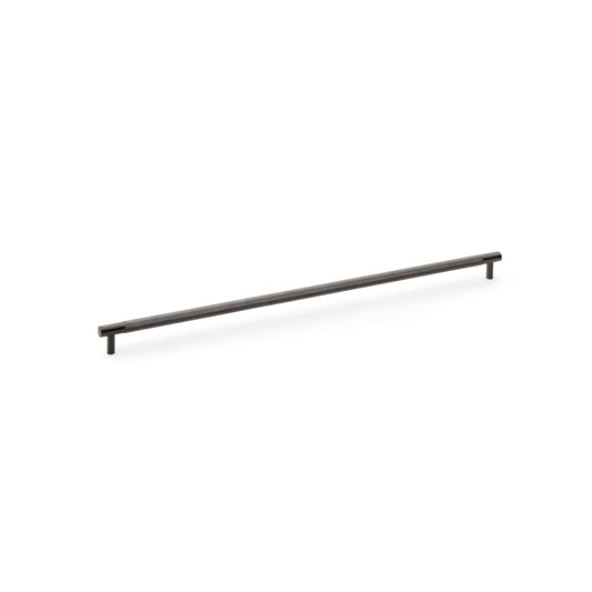 Brunel Dark Bronze PVD Knurled T-Bar Cupboard Handle - 448mm Centres