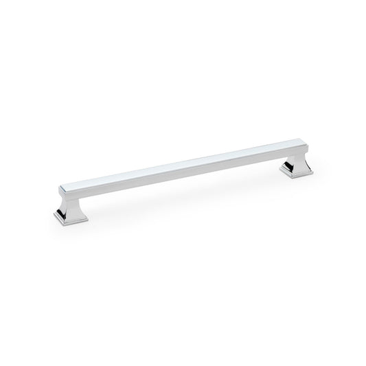 Jesper Square Cabinet Pull Handle - Polished Chrome - Centres 224mm