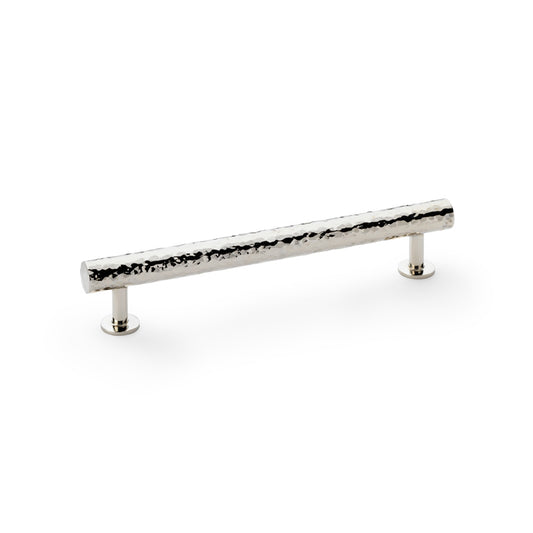 Leila Polished Nickel Hammered Cabinet Bar Handle - 160mm Centres