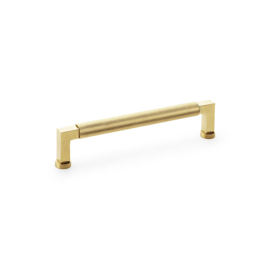 Camille Satin Brass PVD Knurled Cabinet Bar Handle - 160mm