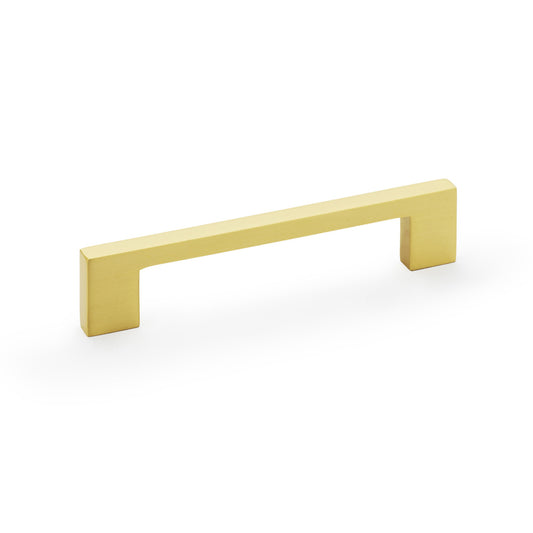 Marco Satin Brass Rectangular Cabinet Bar Handle - 128mm