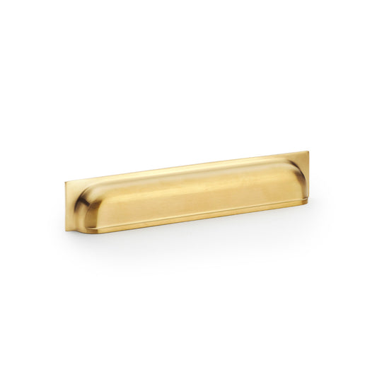 Quantock Satin Brass PVD Cabinet Cup Handle | 203mm Centres