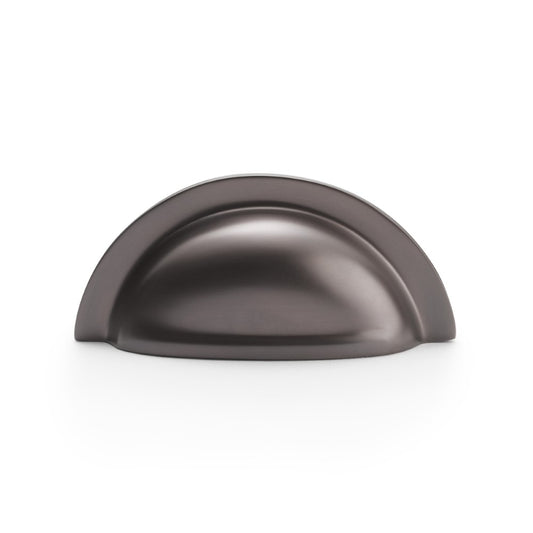 Bardom Dark Bronze Ridged Cabinet Cup Handle - 76mm Centres