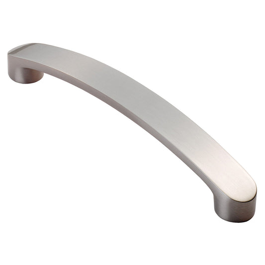 Stainless Steel Finish Cabinet Bow Handle - 160mm Centres