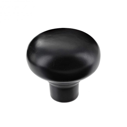 Brecon Matt Black Cabinet Knob - 35mm