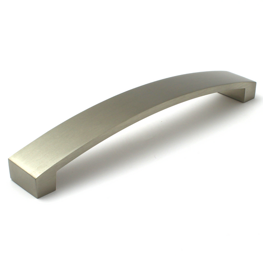 Curva Satin Nickel Cabinet Bow Handle - 160mm Centres