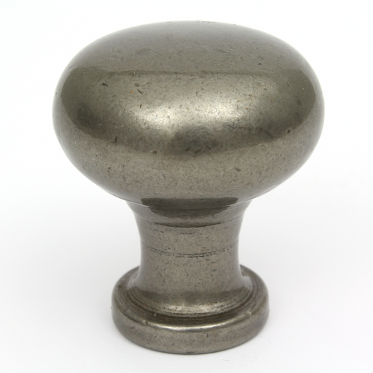 Buxton Pewter Finish Cabinet Door Knob | 34mm