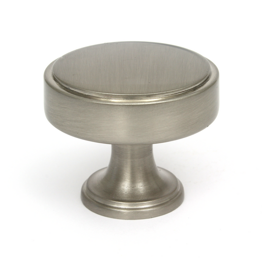 Calgary Brushed Satin Nickel Cabinet Knob - 40mm