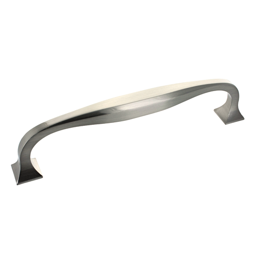 Corbusier Brushed Satin Nickel Cabinet D Handle - 128mm Centres