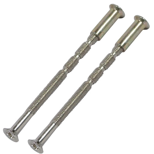 2 x M4 bolts &amp; sleeves for door handle roses &amp; escutcheons