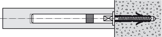 Floating Shelf Bracket for Masonry Walls