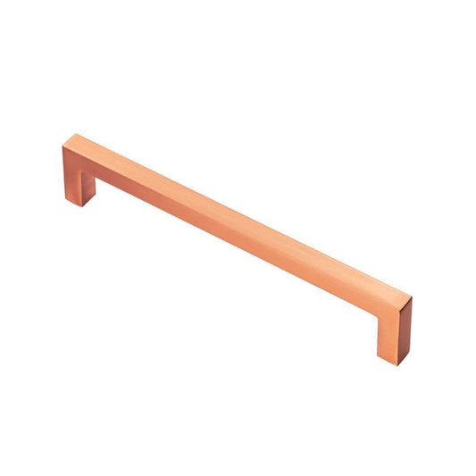 Satin Copper Square Cabinet Bar Handle - 320mm Centres