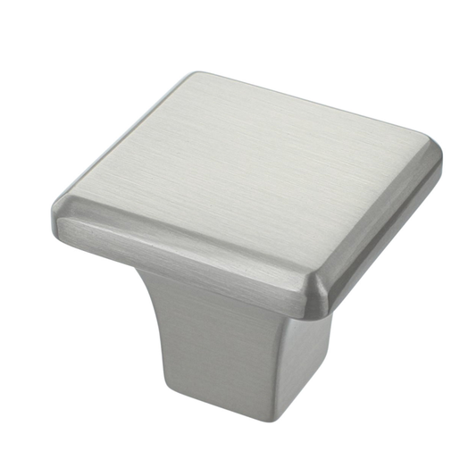 Georgia Square Cabinet Knob - Brushed Satin Nickel - 32mm