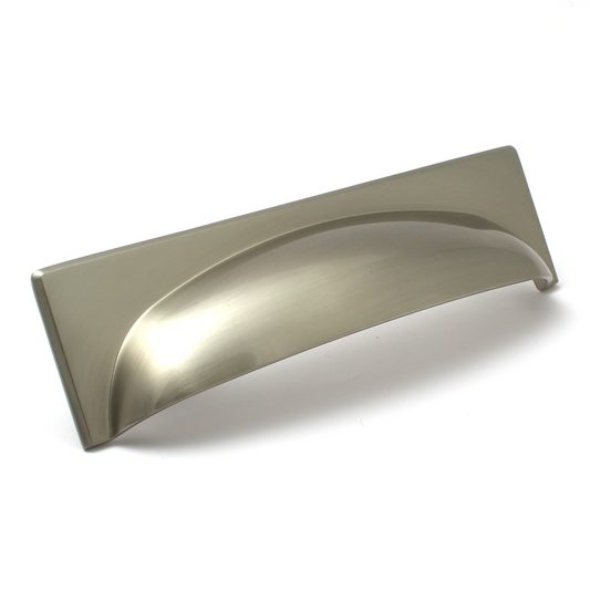 Georgia Cabinet Cup Handle on Rectangular Backplate