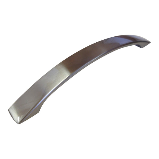 193mm Stainless Steel Finish Bow Cabinet Door Handle - 160mm Centres