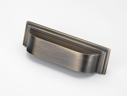 Keswick American Bronze Rectangular Cabinet Cup Handle - 96mm Centres