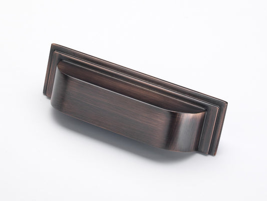 Keswick American Copper Rectangular Cabinet Cup Handle - 96mm Centres