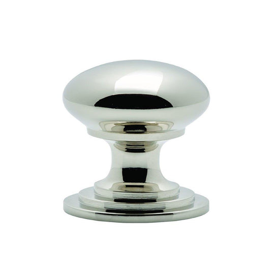 Polished Nickel Victorian Cupboard Knob | 42mm