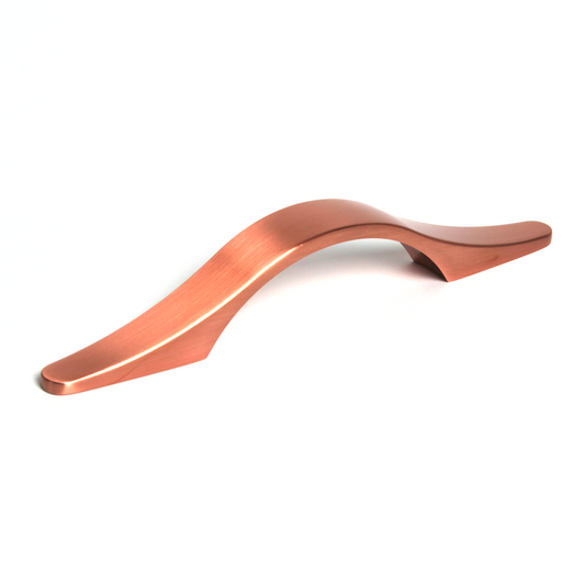 Malvern Brushed Copper Cabinet Bow Handle - 96mm Centres