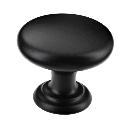 Monmouth Matt Black Cabinet Knob - 32mm