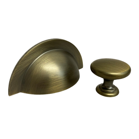 Monmouth American Bronze Cabinet Cup Handle - 64mm Centres