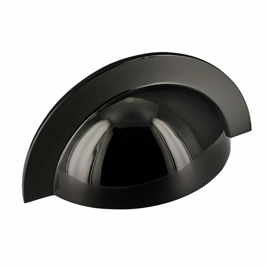 Monmouth Polished Black Nickel Cabinet Cup Handle - 64mm Centres