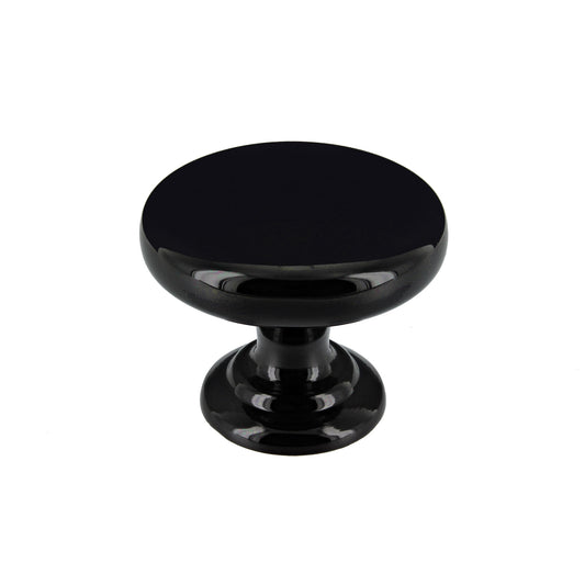 Monmouth Polished Black Nickel Cabinet Knob - 38mm