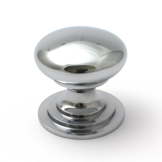 Polished Chrome Victorian Cupboard Knob | 32mm