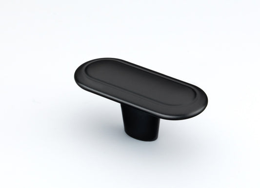 Stockholm Matt Black Cabinet Knob - 56mm