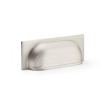 Quantock Satin Nickel Cabinet Cup Handle | 96mm Centres