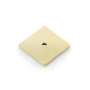 Square Backplate in Satin Brass PVD Finish - 38mm