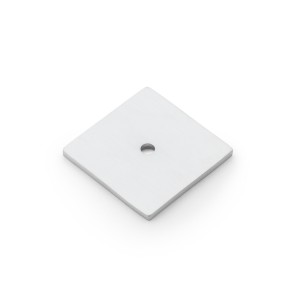 Square Backplate in Satin Chrome Finish - 38mm