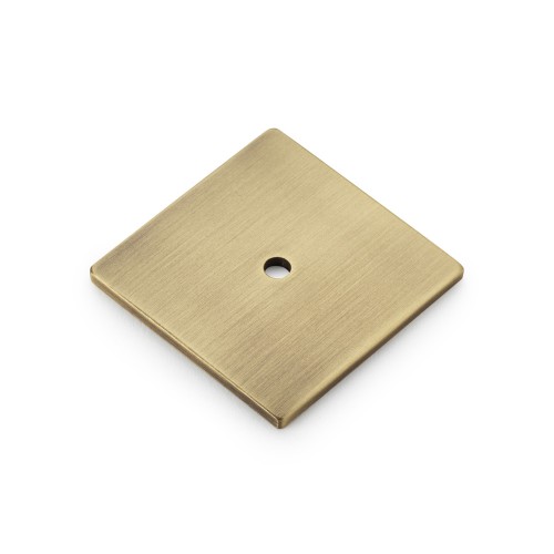 Square Backplate in Antique Brass Finish - 45mm