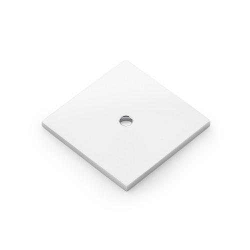 Square Backplate in Polished Chrome Finish - 45mm