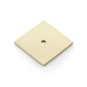 Square Backplate in Satin Brass PVD Finish - 45mm