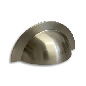 Monmouth Brushed Satin Nickel Cabinet Cup Handle - 64mm Centres