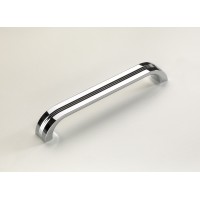 Retro Cabinet D Handle in Polished Chrome - 160mm Centres