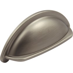 95mm Pewter Finish Cabinet Cup Pull Handle - 76mm Centres